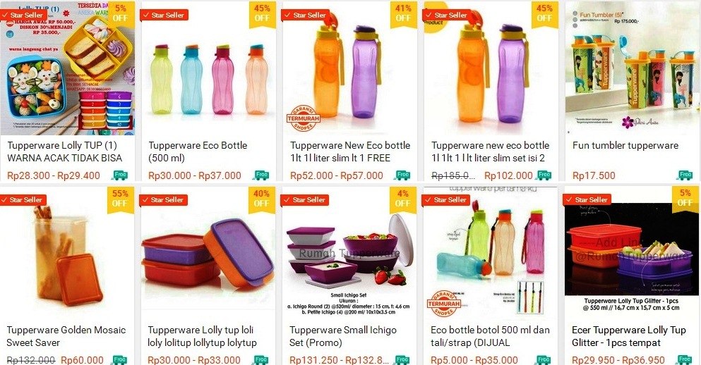 Katalog Harga Tupperware Terkini